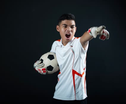 Football coaching at Jain Heritage School summer camp